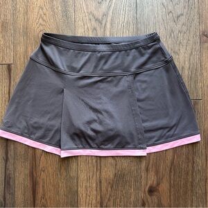 Women's Grey and Pink Bollé Tennis Skirt